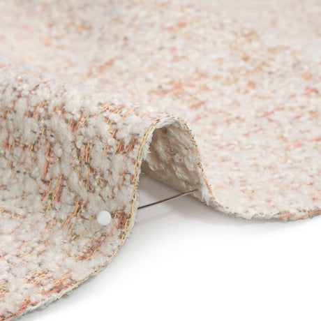 Crypton Blush Polyester Tweedy Upholstery Boucle