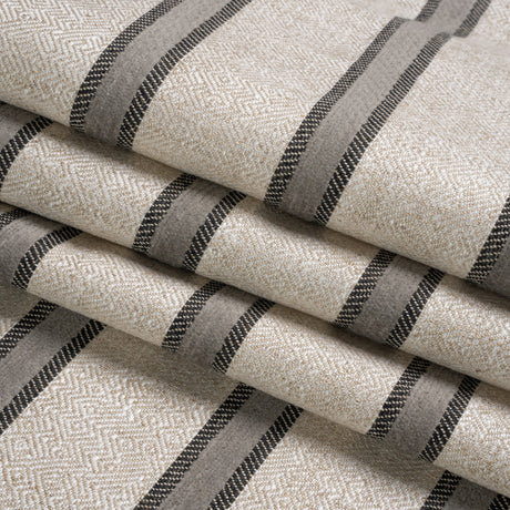 Crypton Meditae Chenille Striped Birdseye Upholstery Twill