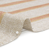 Crypton Blush Chenille Striped Birdseye Upholstery Twill