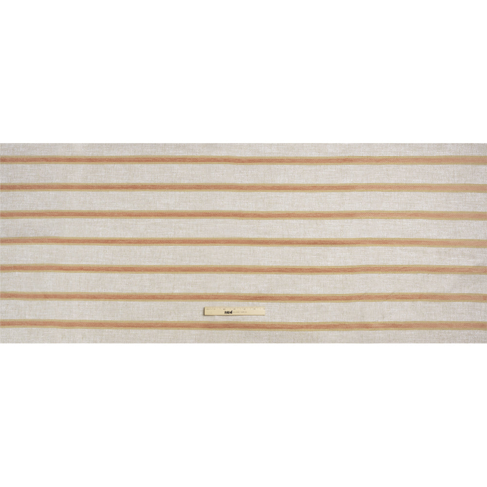 Crypton Blush Chenille Striped Birdseye Upholstery Twill