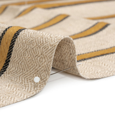 Crypton Inca Chenille Striped Birdseye Upholstery Twill
