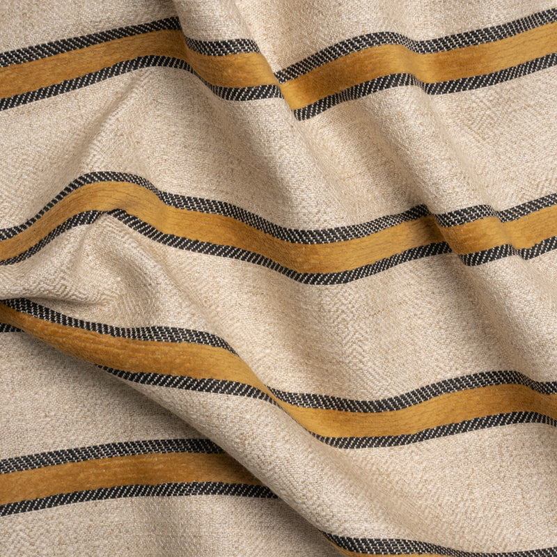 Crypton Inca Chenille Striped Birdseye Upholstery Twill