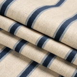Crypton Midnight Chenille Striped Birdseye Upholstery Twill