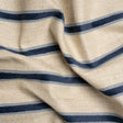 Crypton Midnight Chenille Striped Birdseye Upholstery Twill