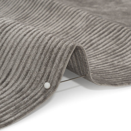 Crypton Pewter Stain Resistant Upholstery Corduroy