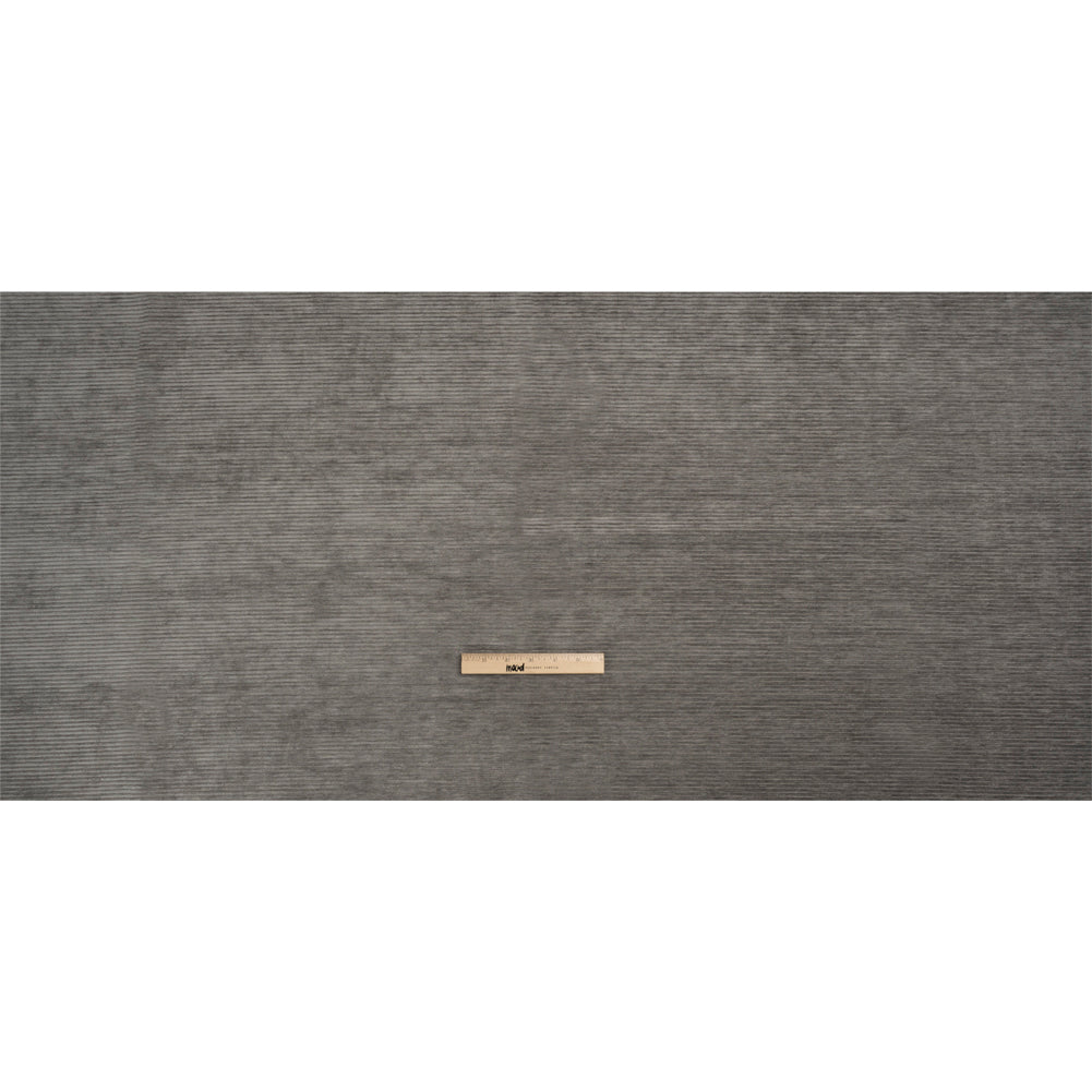 Crypton Pewter Stain Resistant Upholstery Corduroy
