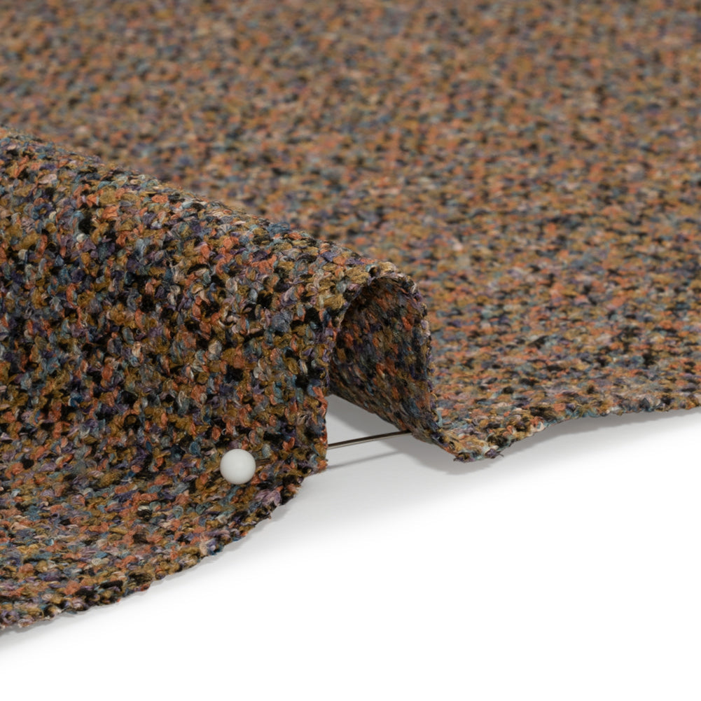 Crypton Cinnabar Tweedy Stain Resistant Upholstery Boucle