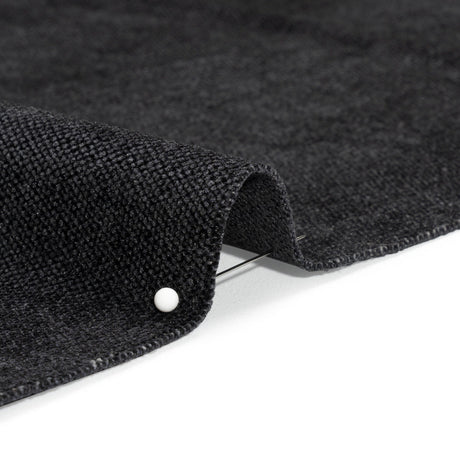 Crypton Ebony Stain Resistant Performance Upholstery Chenille Woven