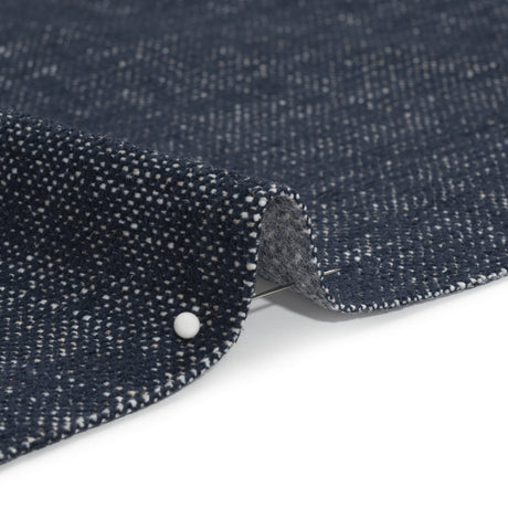 Crypton Indigo Stain Resistant Polyester and Linen Chenille Upholstery Woven