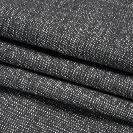 Crypton Charcoal Stain Resistant Polyester and Linen Chenille Upholstery Woven