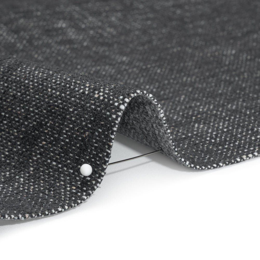 Crypton Charcoal Stain Resistant Polyester and Linen Chenille Upholstery Woven