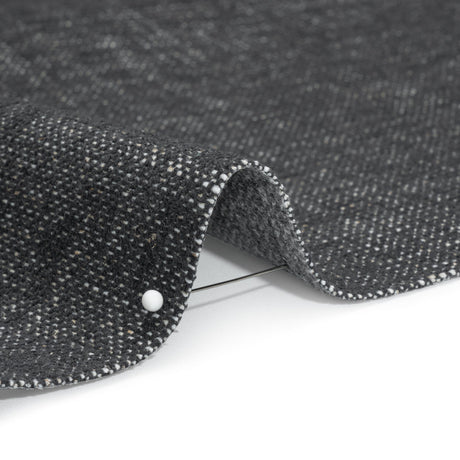 Crypton Charcoal Stain Resistant Polyester and Linen Chenille Upholstery Woven