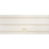 Crypton Sand on White Striped Stain Resistant Polyester and Linen Chenille Upholstery Woven
