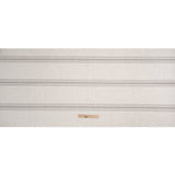 Crypton Stone on White Striped Stain Resistant Polyester and Linen Chenille Upholstery Woven