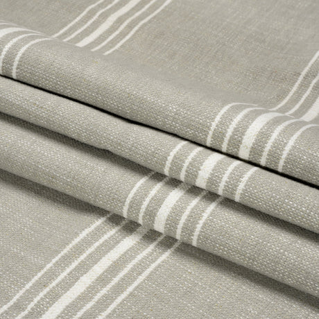 Crypton Stone Striped Stain Resistant Polyester and Linen Chenille Upholstery Woven