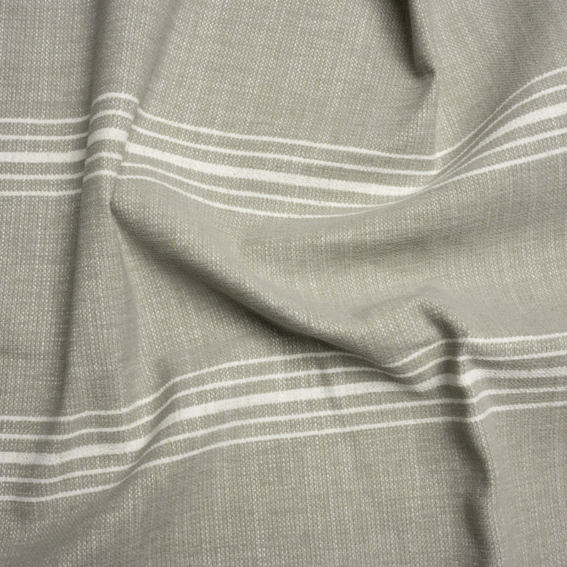 Crypton Stone Striped Stain Resistant Polyester and Linen Chenille Upholstery Woven