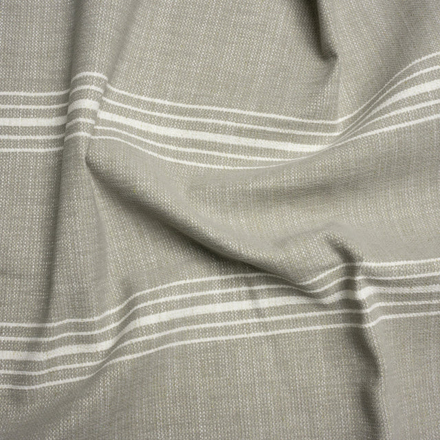Crypton Stone Striped Stain Resistant Polyester and Linen Chenille Upholstery Woven