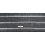 Crypton Charcoal Striped Stain Resistant Polyester and Linen Chenille Upholstery Woven
