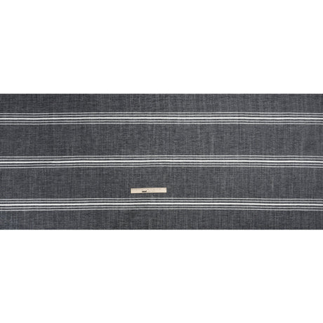 Crypton Charcoal Striped Stain Resistant Polyester and Linen Chenille Upholstery Woven