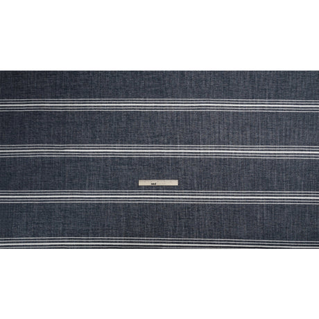 Crypton Indigo Striped Stain Resistant Polyester and Linen Chenille Upholstery Woven