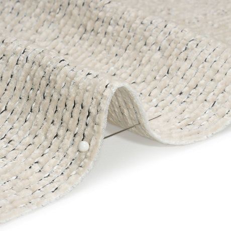 Crypton White Pepper Tweedy Stain Resistant Chenille Woven