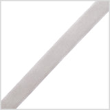 0.625" Gray Nylon Velvet Ribbon