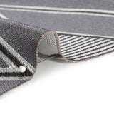 Silver, Charcoal and Gray Deco Diamonds Polyester Jacquard