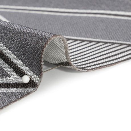 Silver, Charcoal and Gray Deco Diamonds Polyester Jacquard