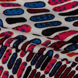 Pink, Orange and Blue Shapely Waves Silk Jersey