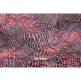 Pink, Orange and Blue Shapely Waves Silk Jersey