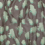 Green and Brown Echoes of Leaves Crinkled Silk Chiffon
