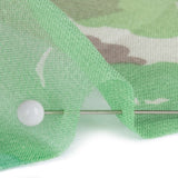 Green, Taupe and Cream Forest Silhouettes Silk Chiffon