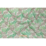 Green, Taupe and Cream Forest Silhouettes Silk Chiffon