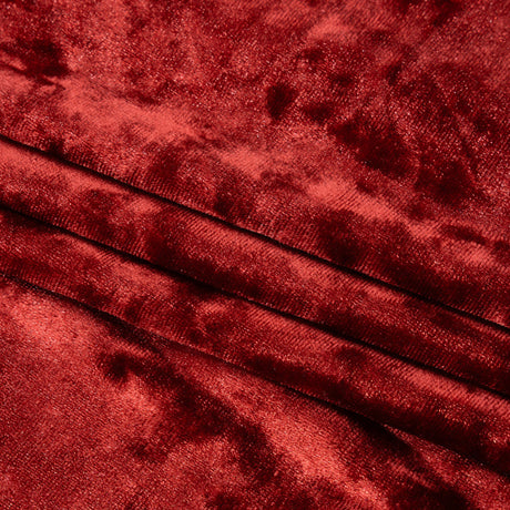 Crushed Velour - Brick Red - Auguste Collection