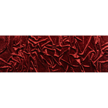 Crushed Velour - Brick Red - Auguste Collection