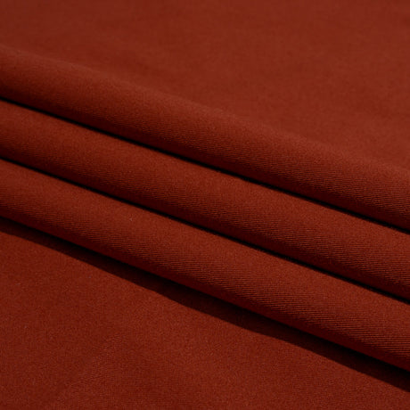 Carbon Brushed Stretch Khaki Twill - Dark Red - Averill Collection