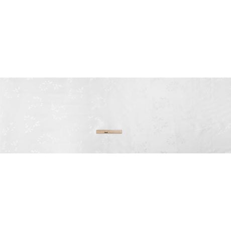 Luminous White Dainty Roses Polyester Jacquard