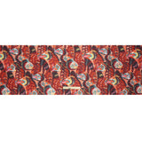 Silk and Cotton Voile - Red, Pink and Turquoise Butterfly Wings