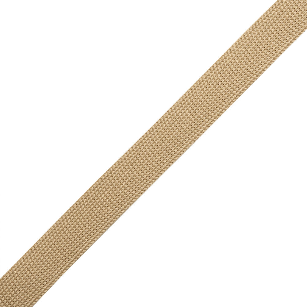 Khaki Polyester Knit Tape - 9mm