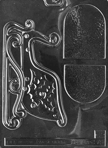 3D Sleigh Chocolate Mold - Side B - LPC075B