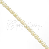 6Mm 2 Ply Twist Cords - 25 Yards (Ivory)