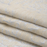Luminous Baby Blue and Heathered Beige Winter Trees Lightweight Polyester and Linen Brocade