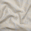 Luminous Baby Blue and Heathered Beige Winter Trees Lightweight Polyester and Linen Brocade