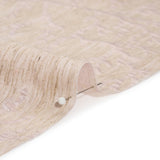 Luminous Pink and Heathered Beige Winter Trees Lightweight Polyester and Linen Brocade