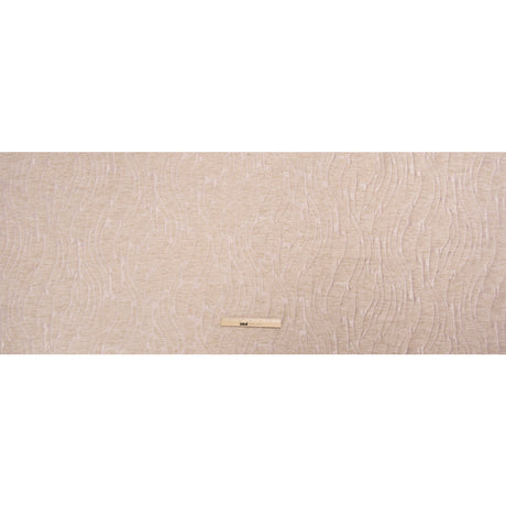 Luminous Pink and Heathered Beige Ripples Lightweight Polyester and Linen Brocade