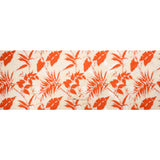 Red, White and Beige Soft Leaves Lightweight Polyester and Viscose Luxury Brocade