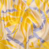 Yellow, Periwinkle and Beige Bamboo Lattice Lightweight Polyester and Viscose Luxury Brocade