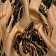 Metallic Copper, Beige and Black Diamond Dreams Luxury Brocade