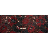Metallic Copper, Burgundy and Black Floral Luxury Brocade