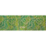 Metallic Gold and Lime Green Organic Flow Luxury Brocade